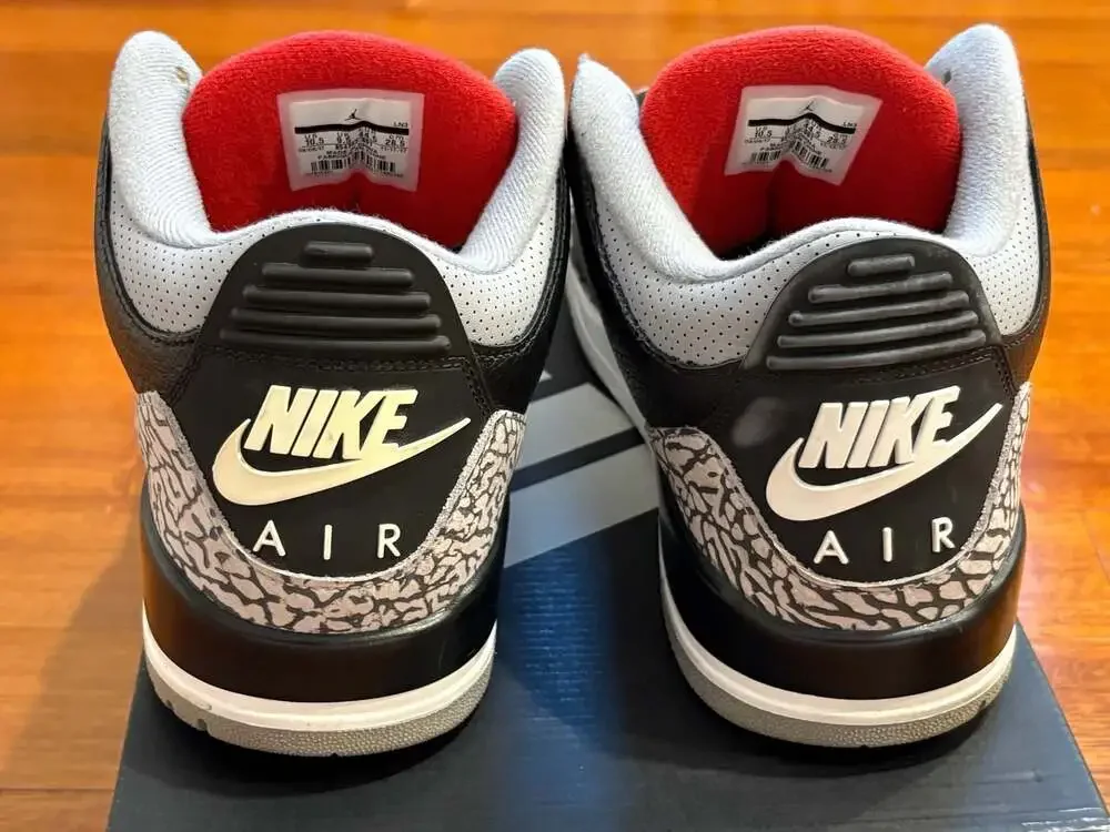 Air Jordan 3 Retro OG Black Cement (2018) Size 10.5 Clean VNDS